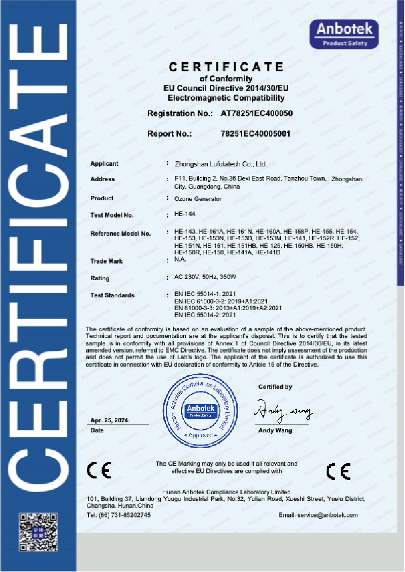CE Certificate