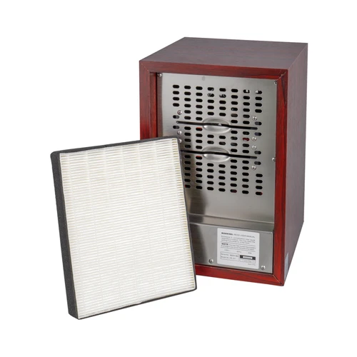 LFT-221AB Air Purifier wooden housing with HEPA , ionizer and ozone plate, ideal for air sterilizing and smoke odor removal view 7