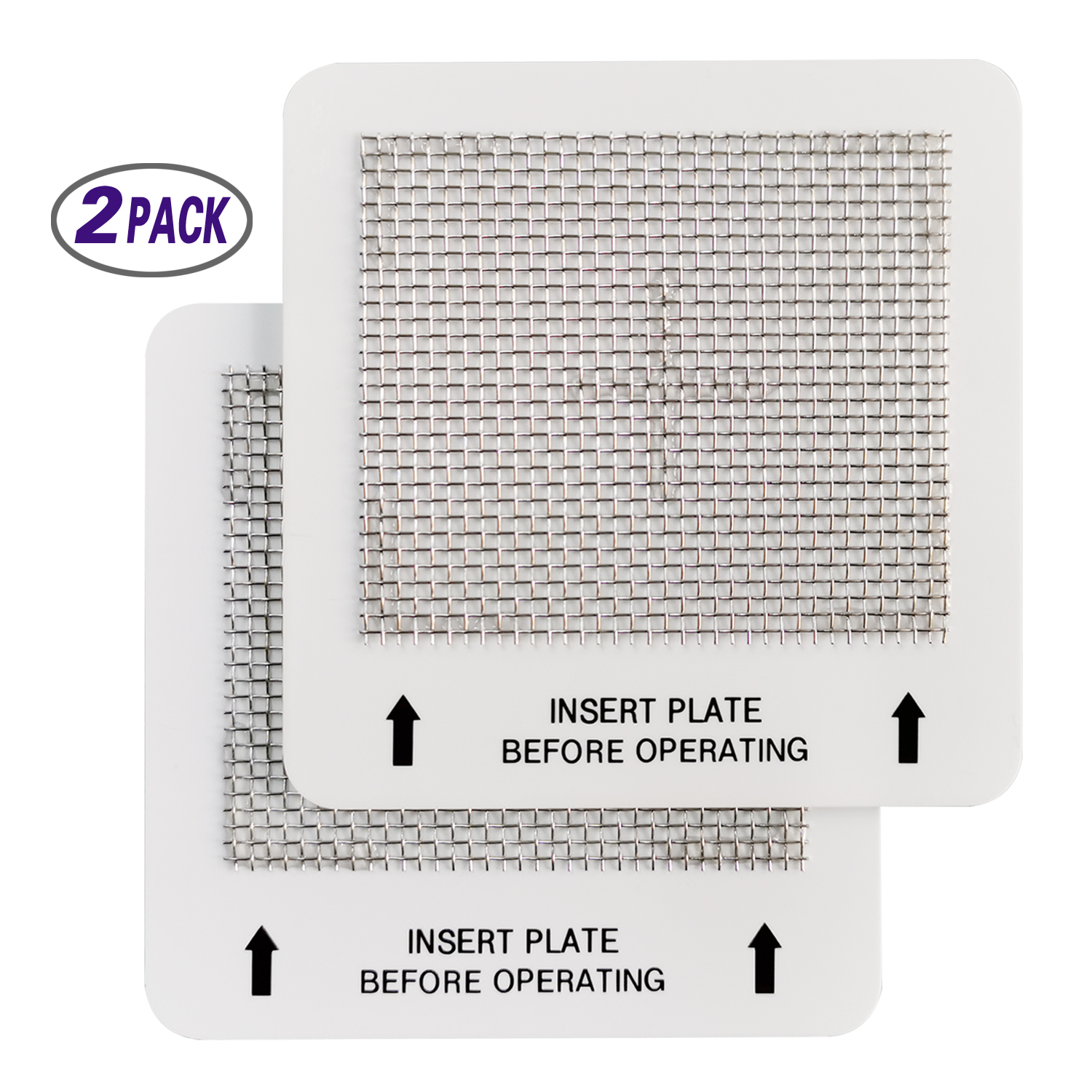Universal Ceramic Ozone Plates for Generic Ozone Generators Washable Purification Air Purifier, 4.5" x 4.5" Inches Replacement Ozone Plates (2Pack) view 2