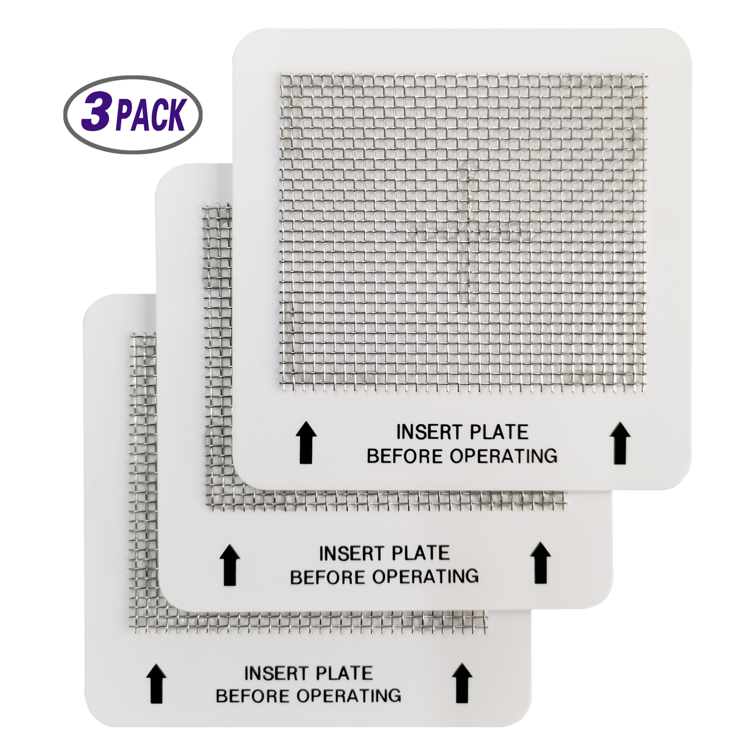 Universal Ceramic Ozone Plates for Generic Ozone Generators Washable Purification Air Purifier, 4.5" x 4.5" Inches Replacement Ozone Plates (2Pack) view 3