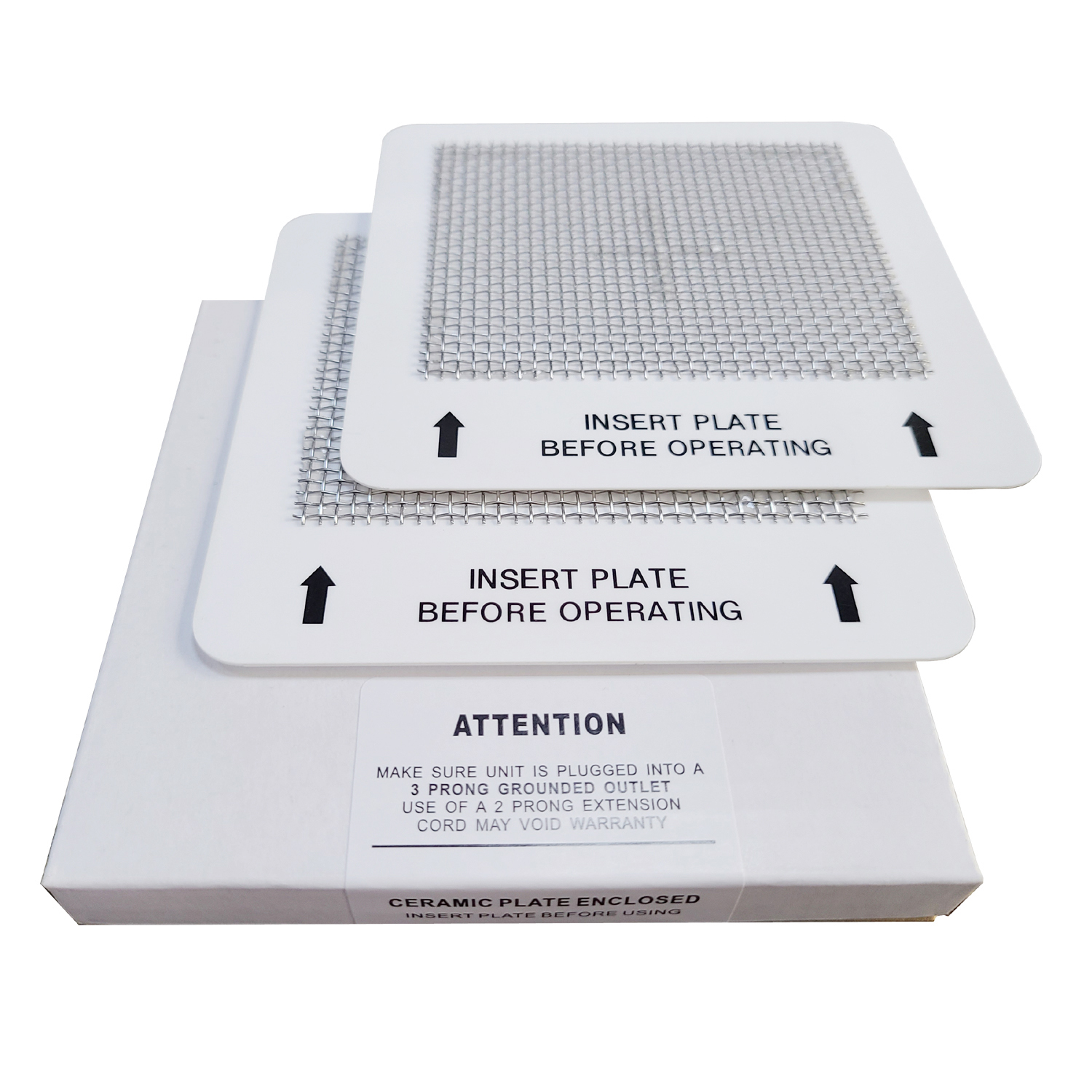 Universal Ceramic Ozone Plates for Generic Ozone Generators Washable Purification Air Purifier, 4.5" x 4.5" Inches Replacement Ozone Plates (2Pack) view 5