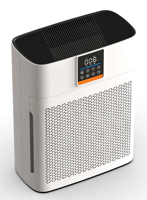 LFT-270BW  household air purifier smart control, AQI, 3-stage filtration and fragrance view 2