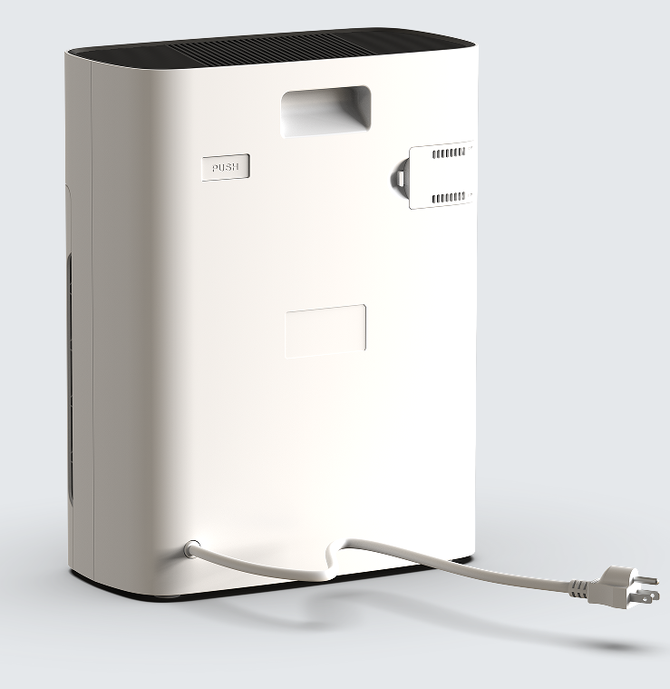 LFT-270BW  household air purifier smart control, AQI, 3-stage filtration and fragrance view 4