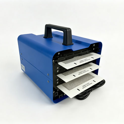 LFT-110HU classic ozone generator with 6.5x4.5" ozone plates 3P Compact ozone machine with HEPA filter LUFUTATECH view 2