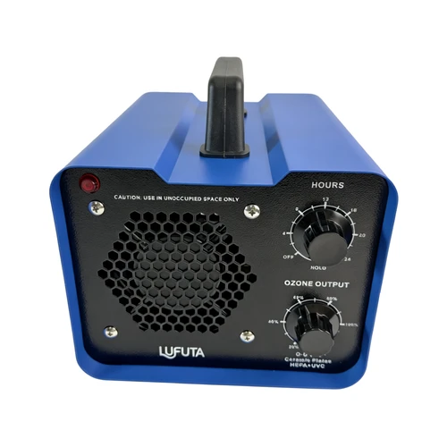 LFT-110HU classic ozone generator with 6.5x4.5" ozone plates 3P Compact ozone machine with HEPA filter LUFUTATECH view 8