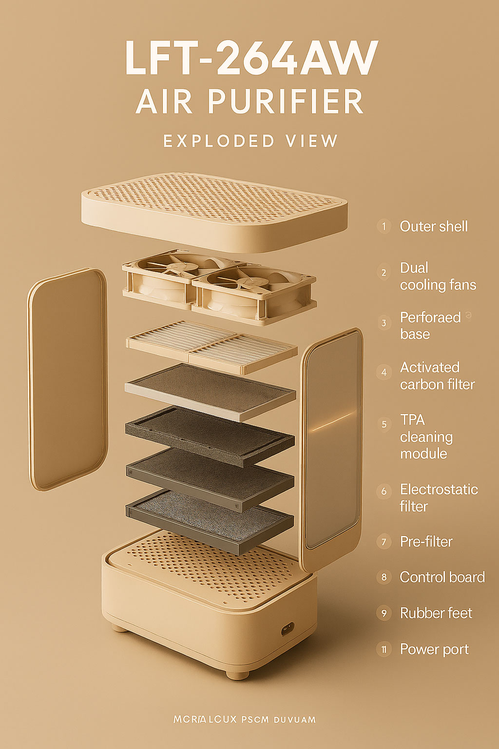 LFT-264AW Household air purifier